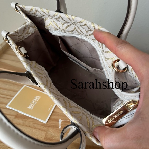 🌼Michael Kors Mirella small shopper top zip Xbody - Picture 10 of 14